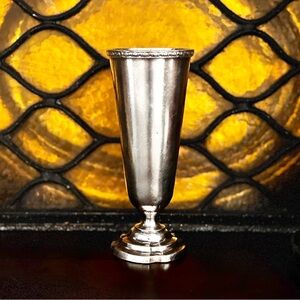 Vintage Silver Plate Vase “Benjamin Franklin” Rare